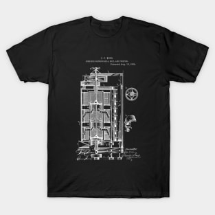 Combined Grinding Mill, Bolt and Purifier Vintage Patent Hand Drawing T-Shirt